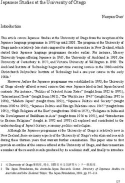 Japanese Studies at the University of Otago