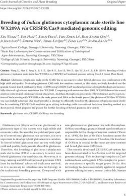 Breeding of Indica glutinous cytoplasmic male sterile line WX209A via CRISPR/Cas9 mediated genomic editing