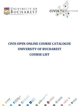 CIVIS OPEN ONLINE COURSE CATALOGUE UNIVERSITY OF BUCHAREST COURSE LIST