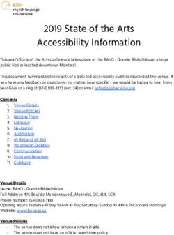 2019 State of the Arts Accessibility Information - ELAN Quebec