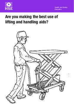 Are you making the best use of lifting and handling aids? - Health and Safety Executive