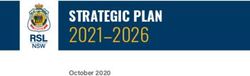 2021-2026 STRATEGIC PLAN - October 2020 - RSL NSW