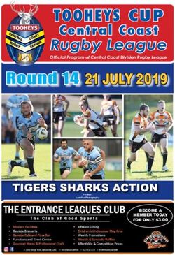 TOOHEYS CUP Central Coast Rugby League - Round 14 21 JULY 2019 - The Entrance ...