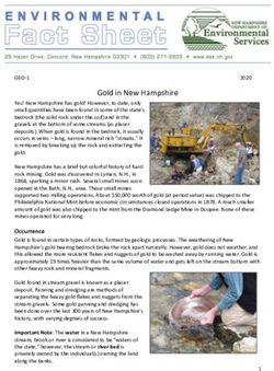 Gold in New Hampshire - New Hampshire Department of ...