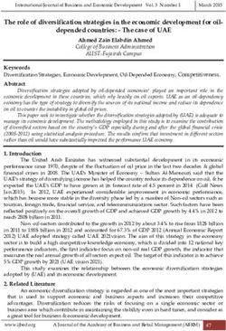 The role of diversification strategies in the economic development for oil-depended countries: The case of UAE - International Journal ...