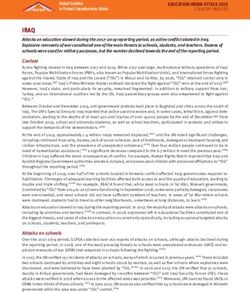 IRAQ - Global Coalition to Protect Education from ...