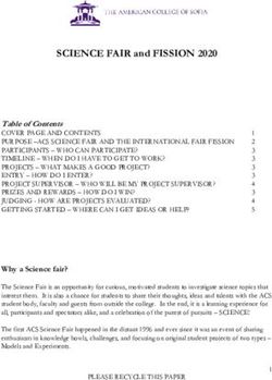 SCIENCE FAIR and FISSION 2020