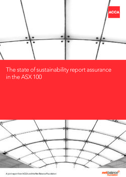 The state of sustainability report assurance in the ASX 100