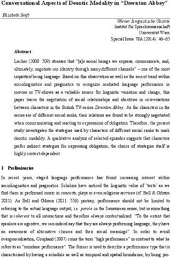 Conversational Aspects of Deontic Modality in "Downton Abbey"