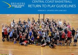 RETURN TO PLAY GUIDELINES - CENTRAL COAST BASKETBALL VERSION 5 - UPDATED 24TH JUNE 2021