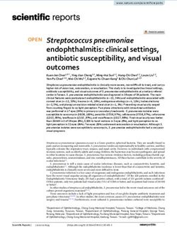 Streptococcus pneumoniae endophthalmitis: clinical settings, antibiotic susceptibility, and visual outcomes - Nature