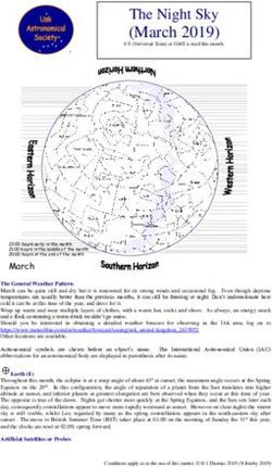 The Night Sky (March 2019) - Usk Astronomical Society