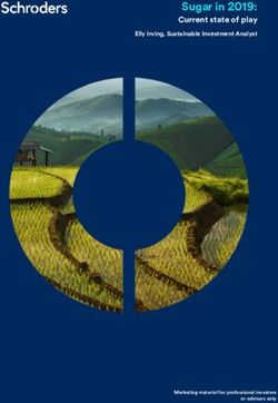 Sugar in 2019: Current state of play - Elly Irving, Sustainable Investment Analyst - Schroders