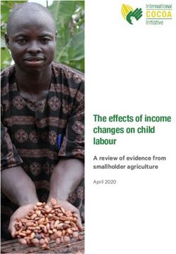 The effects of income changes on child labour - A review of evidence from smallholder agriculture - International ...