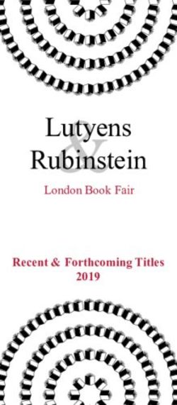Lutyens Rubinstein Recent & Forthcoming Titles 2019