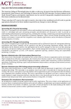 Study Abroad Program, prerequisite requirements can be waived if comparable completed coursework at appropriate alternatives for those students ...