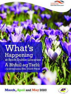 What's Happening at South Dublin Libraries - March, April and May 2020 - South Dublin County Council