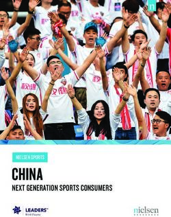 CHINA NEXT GENERATION SPORTS CONSUMERS - NIELSEN SPORTS - Audience Is ...