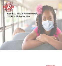 2021-2022 MSD of Pike Township COVID-19 Mitigation Plan