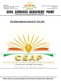 The Hindu Editorial Analysis 9th Feb, 2021 - CSAP