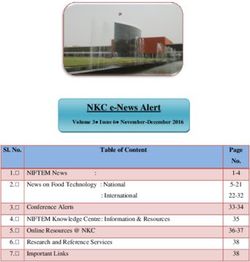 NKC e-News Alert - NIFTEM Knowledge Centre