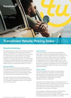 TRANSUNION VEHICLE PRICING INDEX Q2 2021