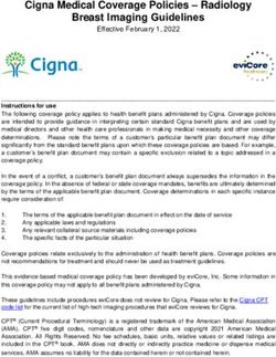 Cigna Medical Coverage Policies - Radiology Breast Imaging Guidelines - eviCore