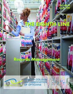 THE EIGHTH LINE - Records Management - Alberta College and Association of Opticians