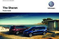 The Sharan Product Guide - Sheehy Volkswagen Carlow