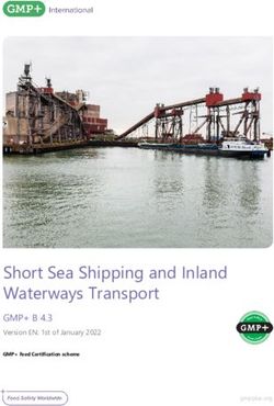 Short Sea Shipping and Inland Waterways Transport - GMP+ B 4.3 Version EN: 1st of January 2022 - GMP+ ...