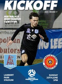 KICKOFF2021 - ROUND 17 - AUSTRALIA'S MOST FAMOUS CLUB EVER! - LAMBERT PARK SUNDAY 20TH JUNE - National Premier ...