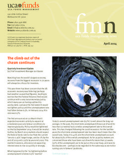The climb out of the chasm continues - Quarterly Investment Update by Chief Investment Manager Ian Baster