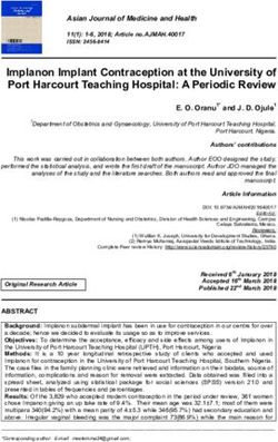 Implanon Implant Contraception at the University of Port Harcourt Teaching Hospital: A Periodic Review - Journal Repository