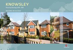 KNOWSLEY 'BUILDING ON SUCCESS' - HOUSING STRATEGY 2016 2021 - KNOWSLEY COUNCIL