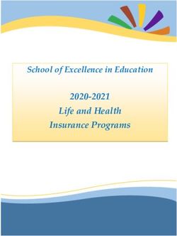 Life and Health Insurance Programs - School of Excellence in Education 2020-2021 - School of ...