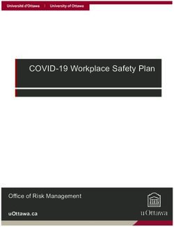 COVID-19 Workplace Safety Plan - Office of Risk Management uOttawa.ca