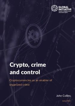 Crypto, crime and control - Cryptocurrencies as an enabler of organized crime John Collins
