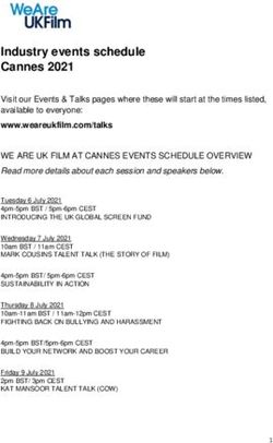 Industry events schedule Cannes 2021 - We Are UK Film