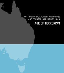 AGE OF TERRORISM AUSTRALIAN RADICAL RIGHT NARRATIVES AND COUNTER-NARRATIVES IN AN - Hedayah