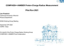 COMPASS++/AMBER Proton-Charge Radius Measurement Pilot Run 2021 - CERN Indico