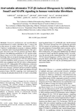 Atorvastatin attenuates TGF β1 induced fibrogenesis by inhibiting Smad3 and MAPK signaling in human ventricular fibroblasts