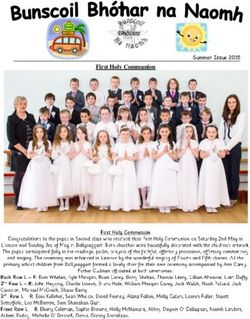 First Holy Communion Summer Issue 2015 - Bunscoil Bhothar na Naomh