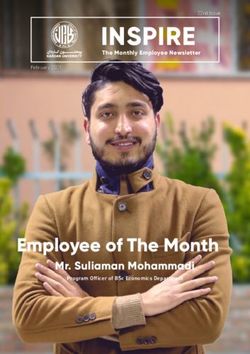 INSPIRE - Employee of The Month Mr. Suliaman Mohammadi - Kardan University