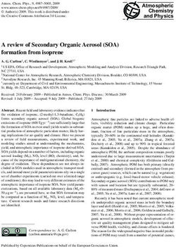 A review of Secondary Organic Aerosol (SOA) formation from isoprene