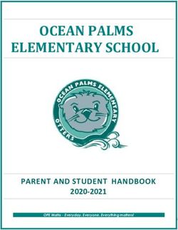 OCEAN PALMS ELEMENTARY SCHOOL - PARENT AND STUDENT HANDBOOK 2020-2021