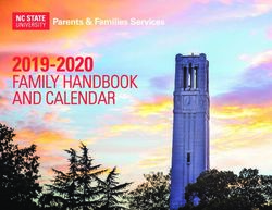 2019-2020 FAMILY HANDBOOK AND CALENDAR - Parents & Families Services - Enrollment Management and ...