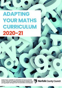 ADAPTING YOUR MATHS CURRICULUM 2020-21 - Made freely available to all Norfolk Schools by Norfolk County Council, to support the learning of ...