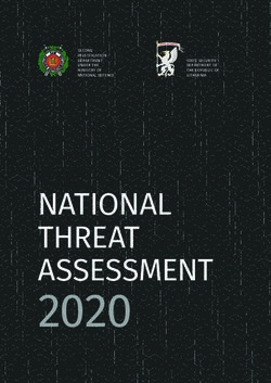 2020 NATIONAL THREAT ASSESSMENT - VSD