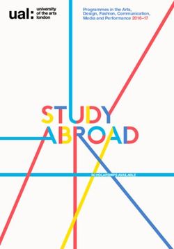 Programmes in the Arts, Design, Fashion, Communication, Media and Performance 2016-17 - University of the Arts London