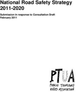 National Road Safety Strategy 2011-2020 - Submission in response to Consultation Draft February 2011 - Public Transport ...